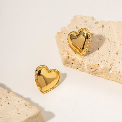 "Eternal Love" Golden Earrings