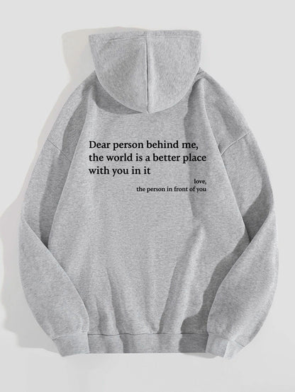 "You Are Enough" Drawstring Hoodie