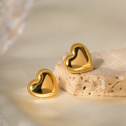 "Eternal Love" Golden Earrings