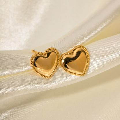 "Eternal Love" Golden Earrings