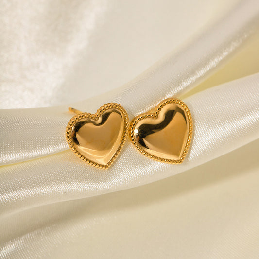 "Eternal Love" Golden Earrings