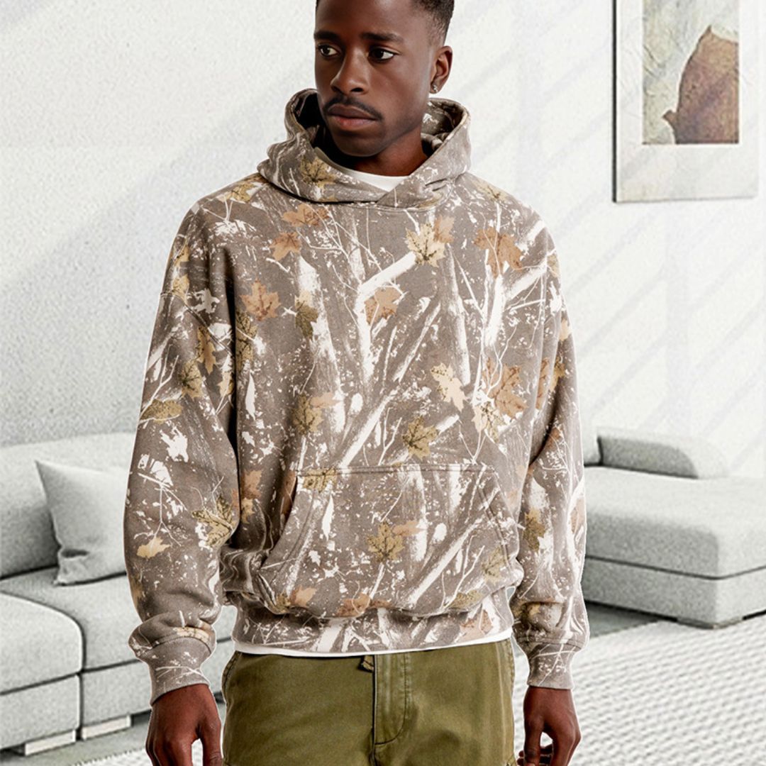 Camouflage Printed Hoodie